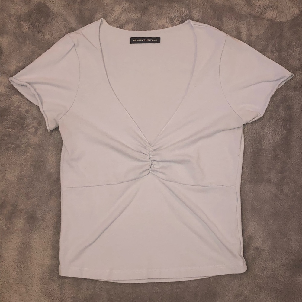 BRANDY MELVILLE•LIGHT BLUE GINA TOP